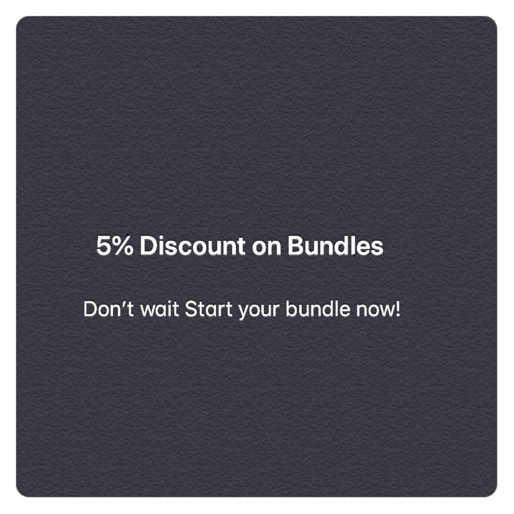 Additional 5% iDiscount on Bundles